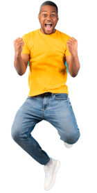 Emotional black guy shouting gesturing yes in mid 2022 12 16 06 59 54 utc Background Removed 1